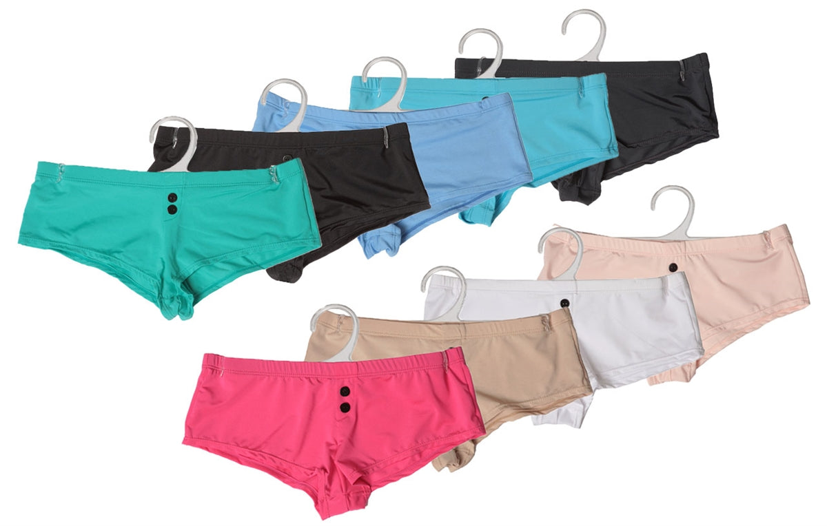 Nylon/Spandex With Buttons Panties