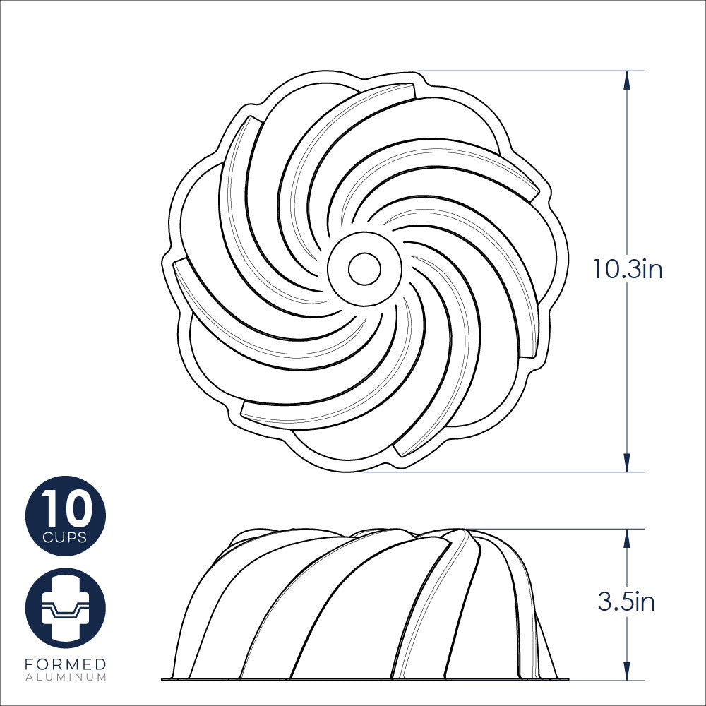 Formed Swirl Bundt Pan