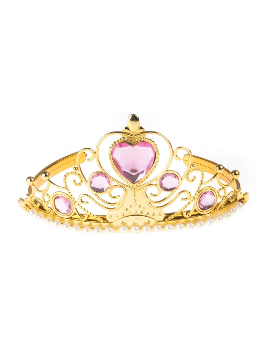 Crown-Gold w/Pink Stone