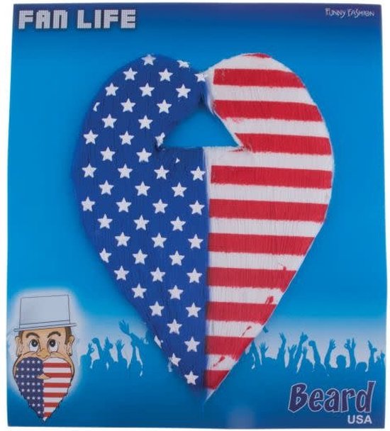 Beard -Red/White/Blue USA
