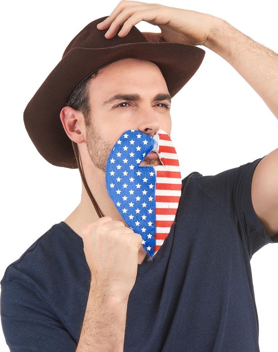 Beard -Red/White/Blue USA