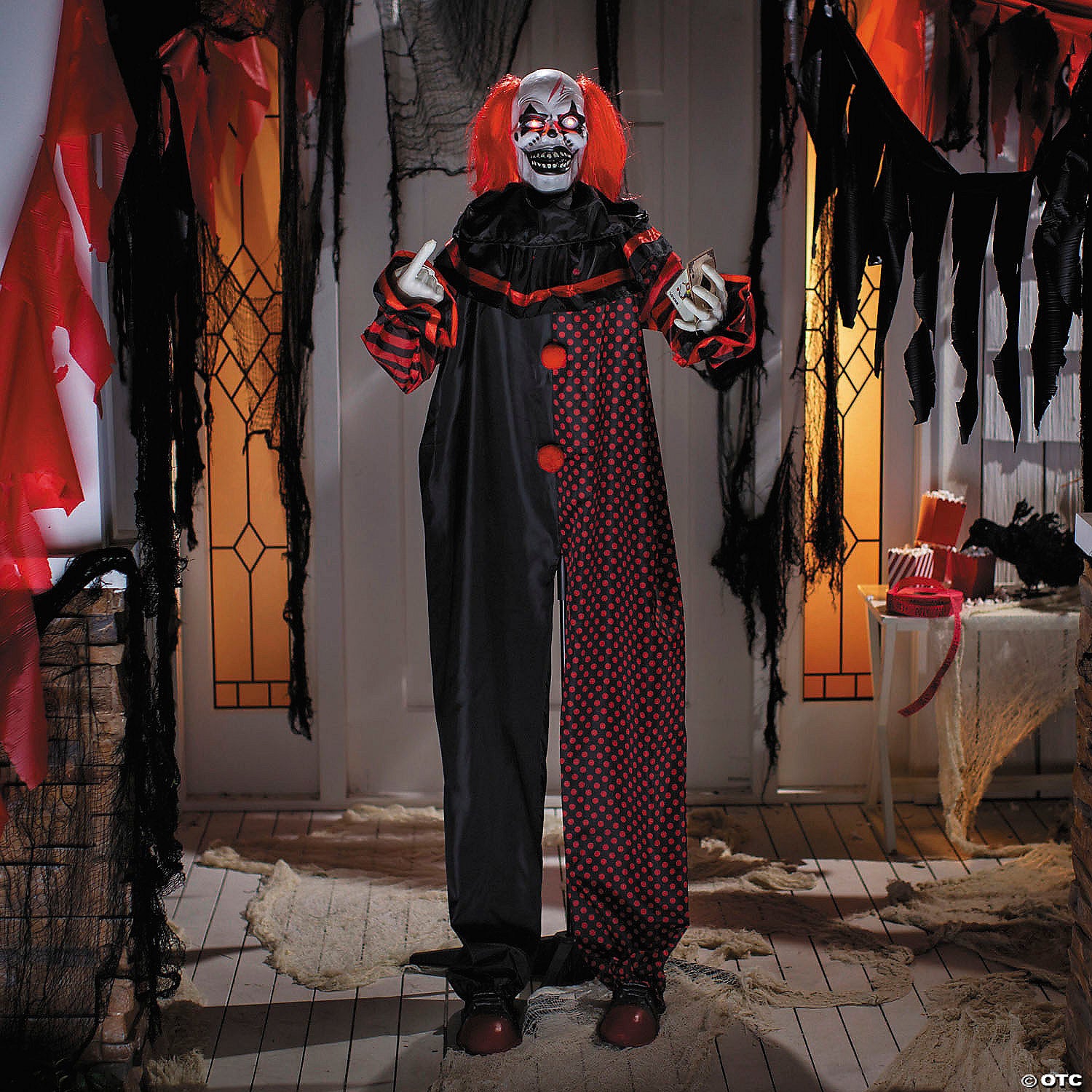 6 Ft. Animated Standing Double-Head Pop-Up Clown