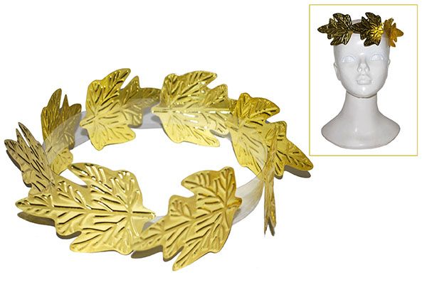 Gold Leaf Metallic Crown