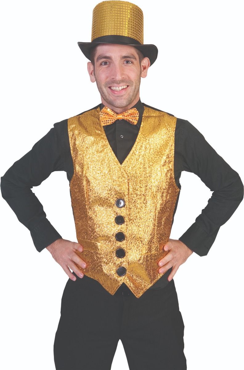 Show Biz Vest-Gold