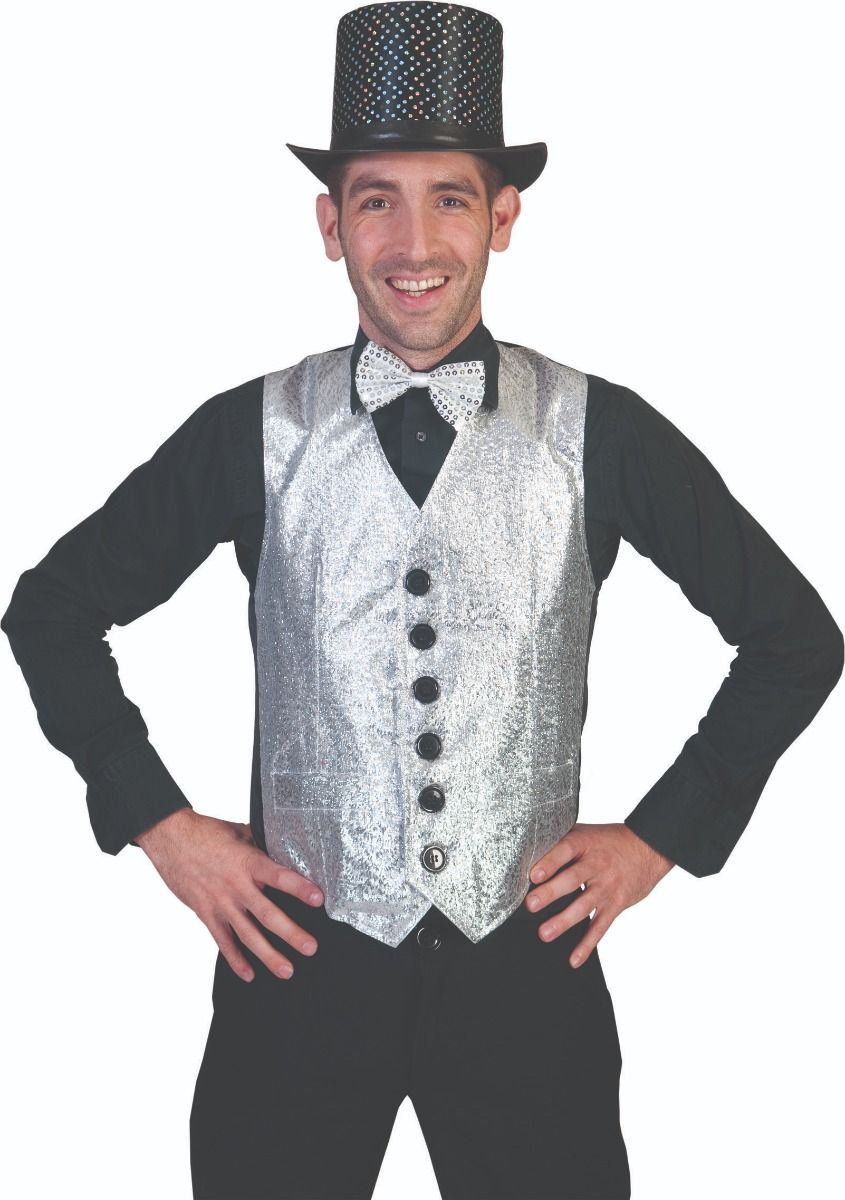 Show Biz Vest-Silver