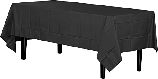54" X 108" Table cover 0.075mm Black