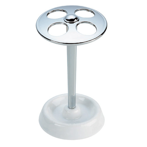 York Toothbrush Stand White/Chrome