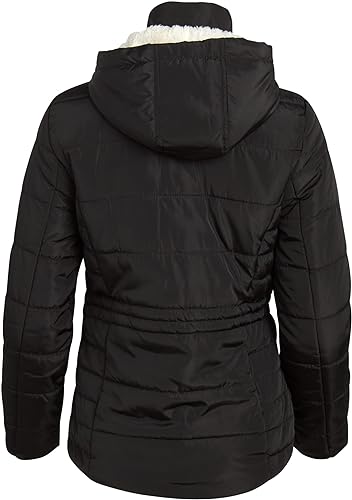 Bungge Cozy Puffer W/ Faux Fur Line Black