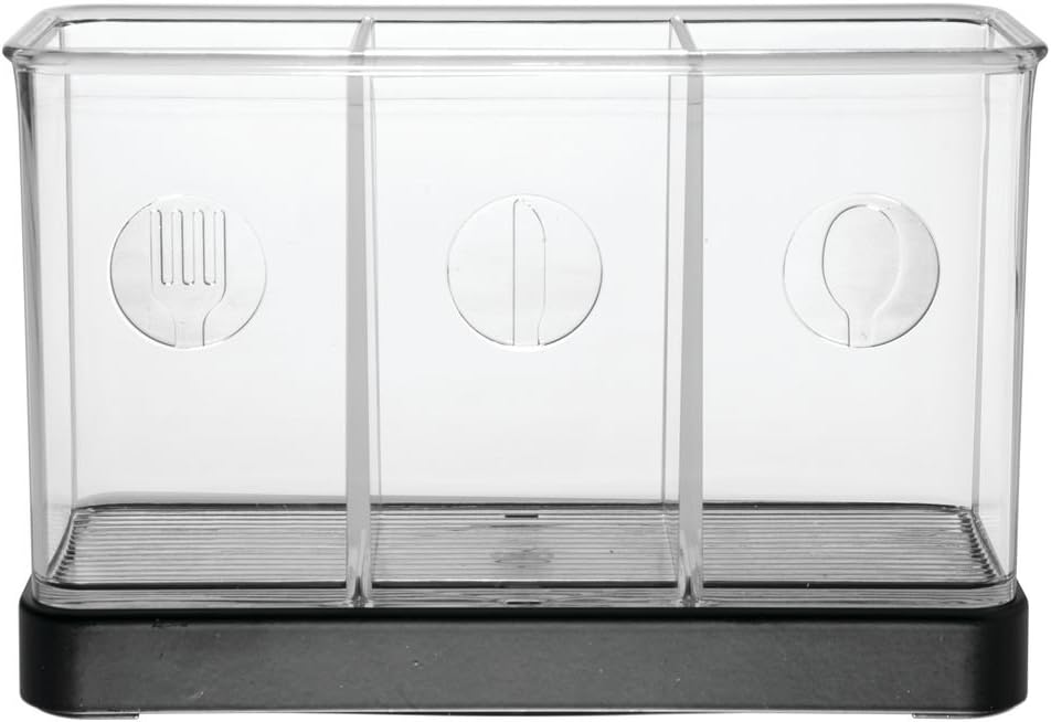 Forma 2 Flatware Organizer Matte Black/Clear