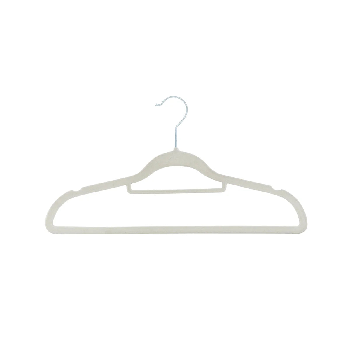 10PC Ivory Non-Slip Velvet Suit Hanger
