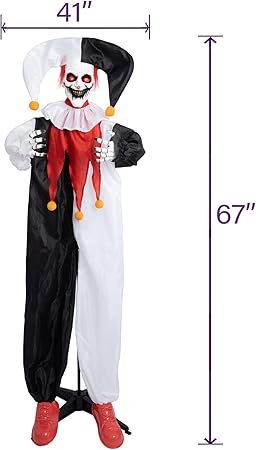 66 IN STANDING ANIMATED JESTER
