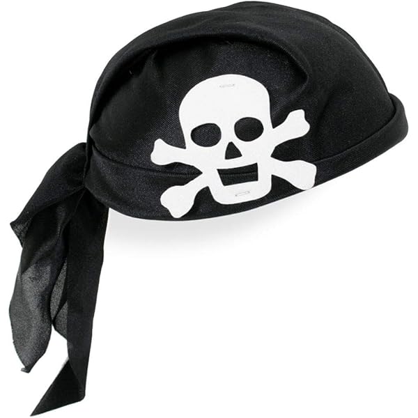Pirate - Scarf Hat -Black