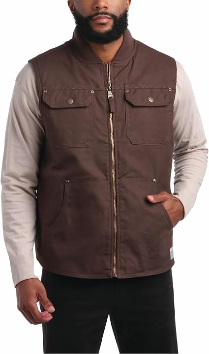 Duck Canvas Vest Brown