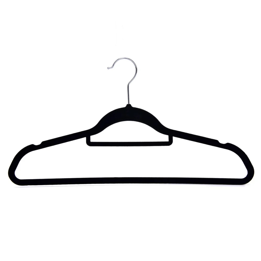 Black - Set of 30 Velvet Hangers