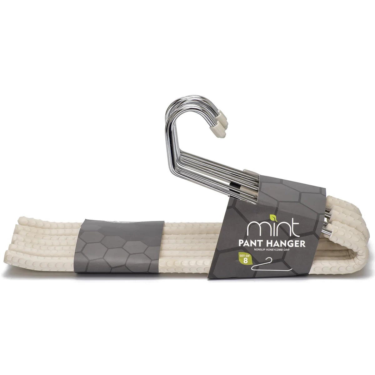 White/Chrome S/8 Pant Honeycomb Hanger