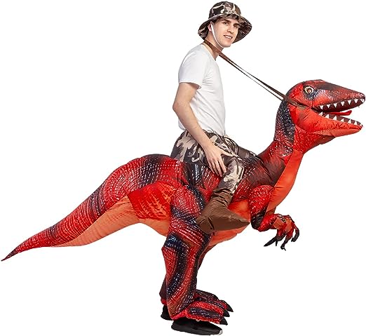 72" Tall Inflatable Dinosaur Costume Adult