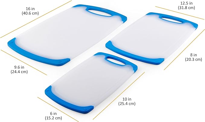 Non Poly Board Set of 3 Blue