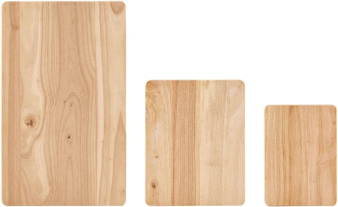 Rubberwood Chopping Board Set 3