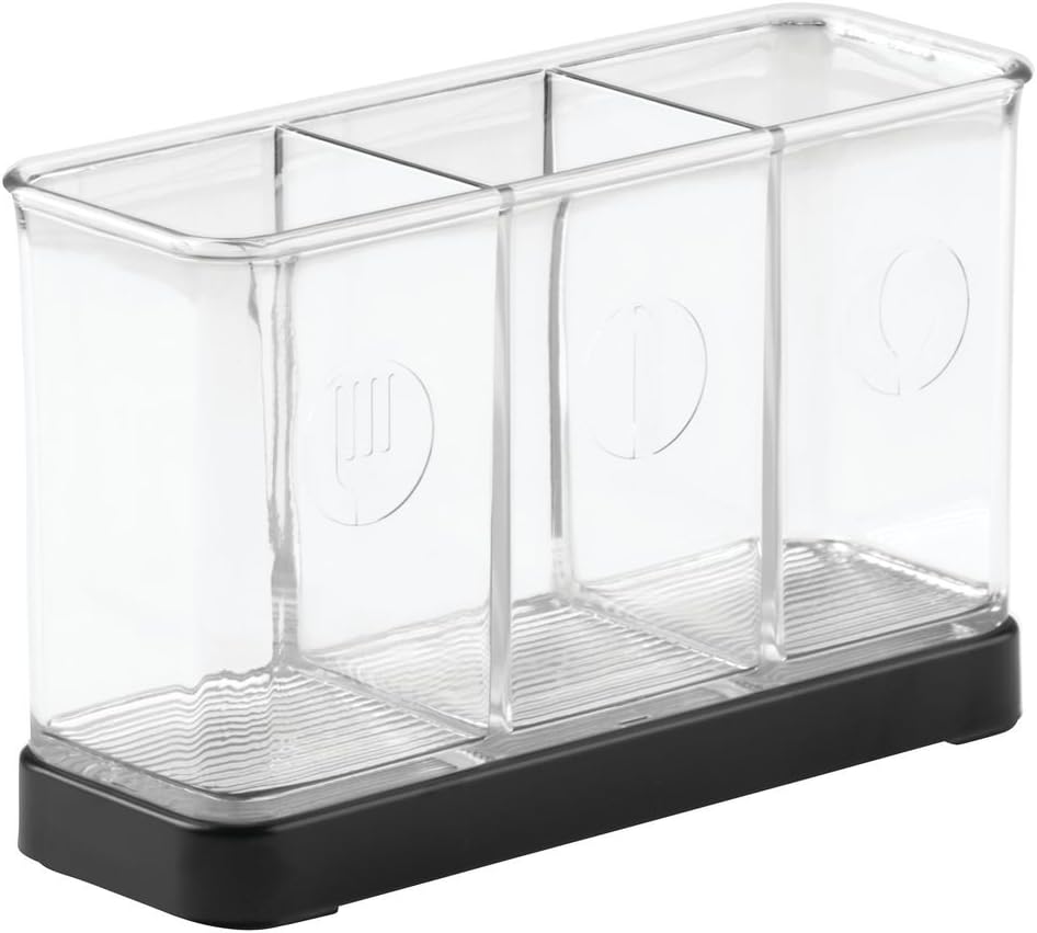 Forma 2 Flatware Organizer Matte Black/Clear