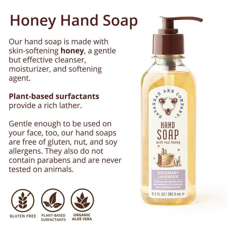 Liquid Hand Soap Rosemary Lavender 9.5oz