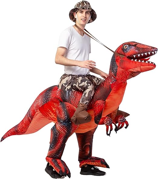 72" Tall Inflatable Dinosaur Costume Adult