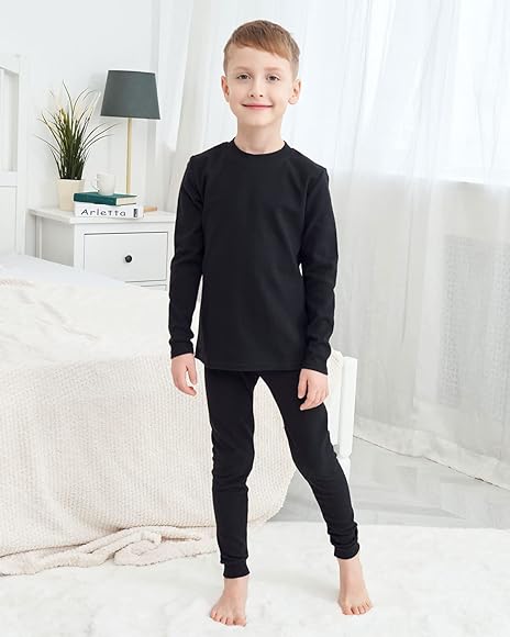Toddler Boys underwear Thermal Set Black