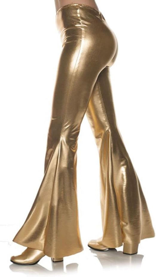 70s Metallic Bell Bottoms - Gold