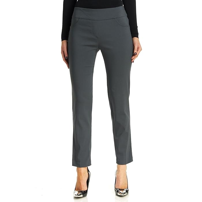 Pull-On Solar Millennium Super Stretch Pant Grey - Ruby Rd