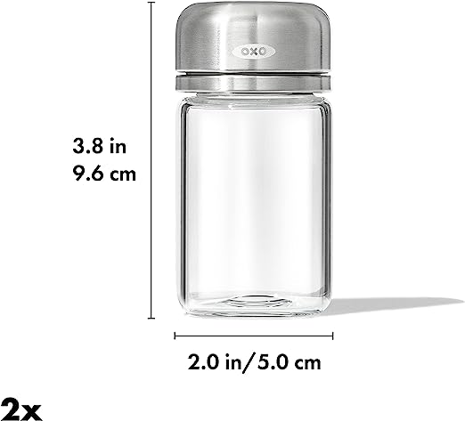 OXO Good Grips Glass Adjustable Salt & Pepper Shaker Set