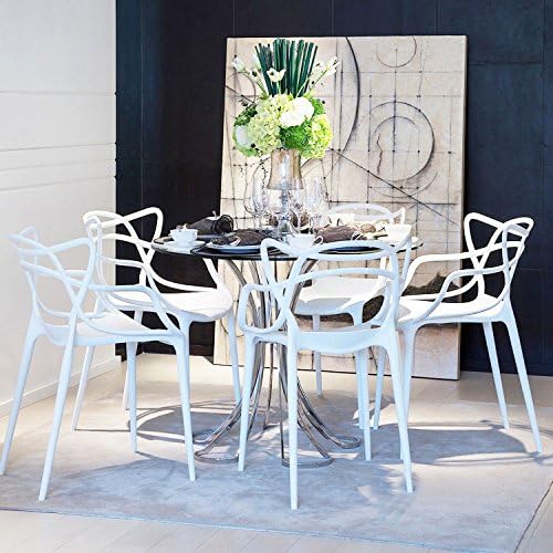 Colorful Modern Design Plastic Chair White
