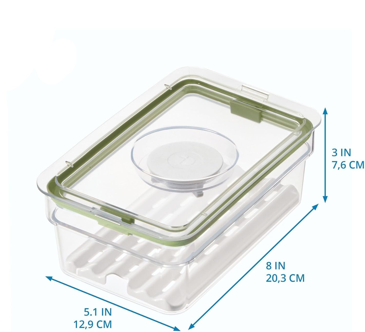 iD Fresh Medium Short Produce Bin with Insert Tray