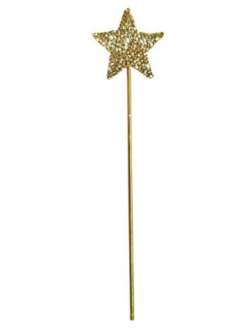 Sequin Gold Princess Wand 16"