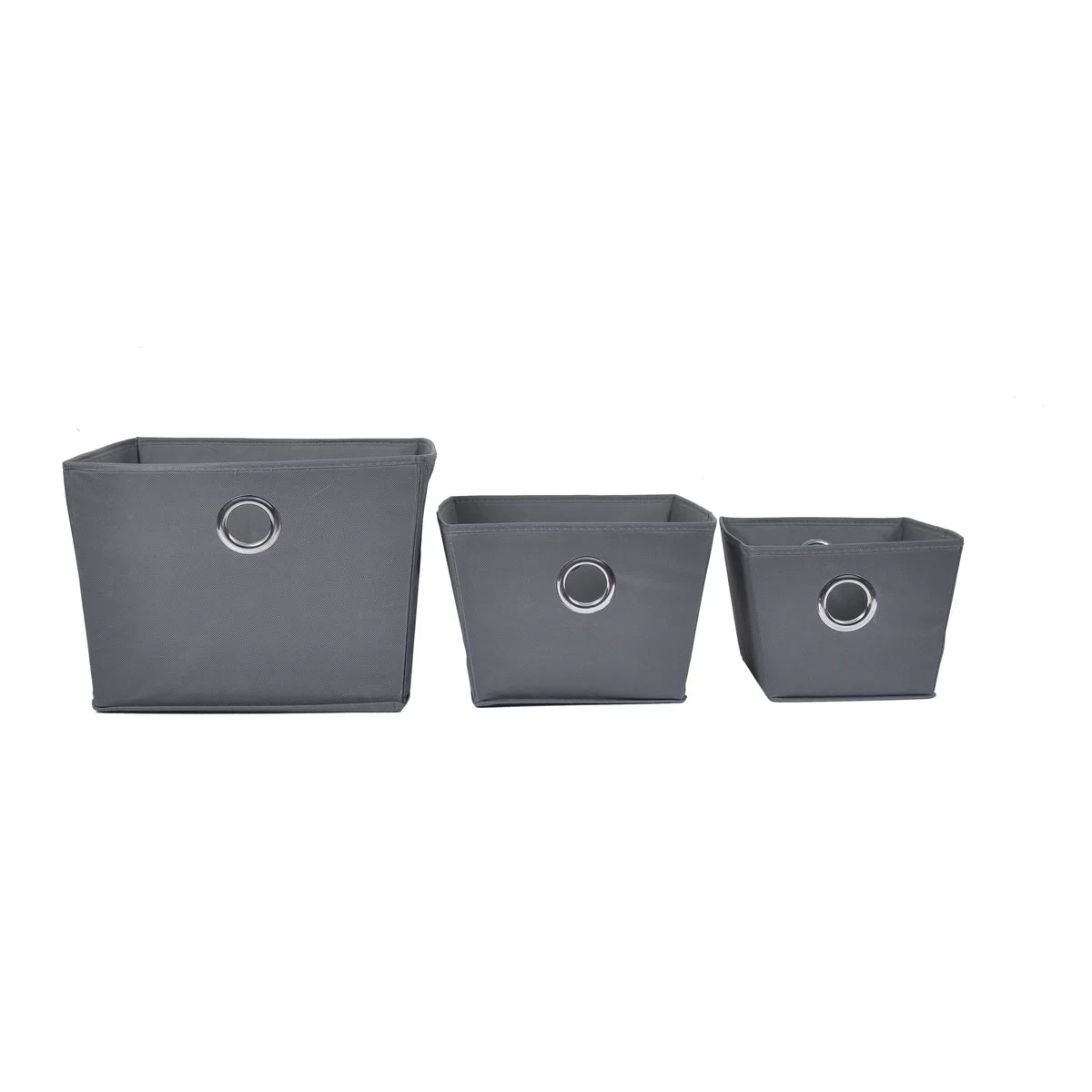 15" x 13" x 10" Large Non Woven Storage Tote Black