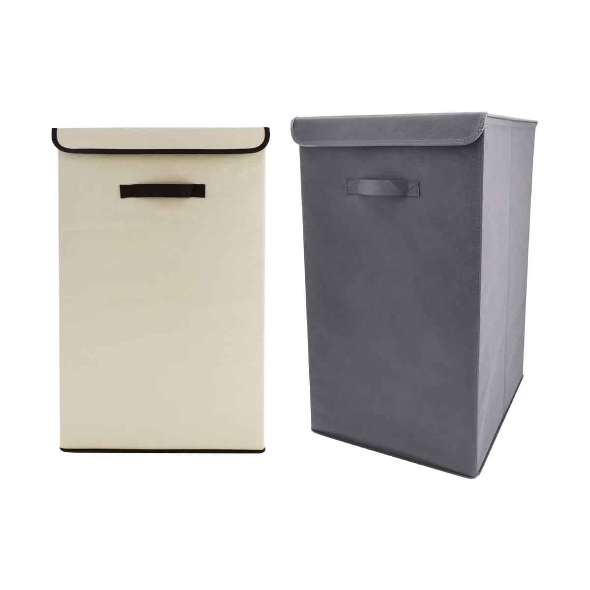 14.25" x 14.25" x 25" Non Woven Laundry Hamper Grey