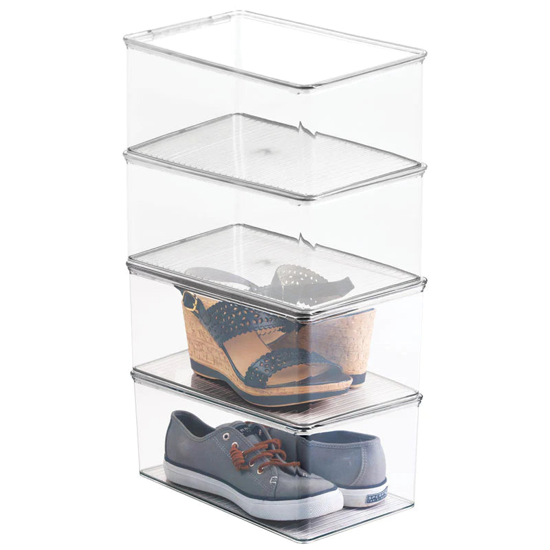 Closet Shoe Box- Wedge Pumps in Clear