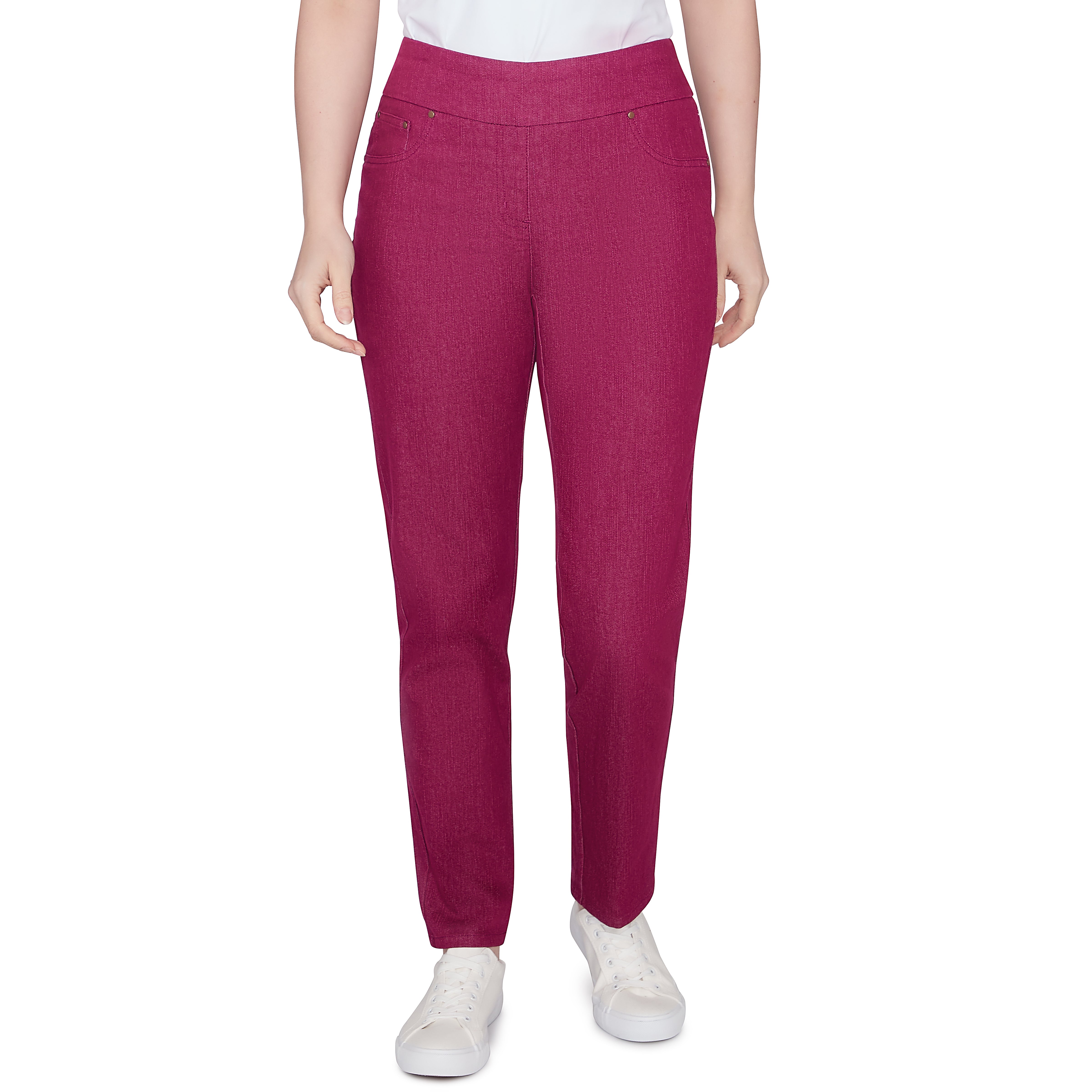 Pant Colored Denim Bordeaux - Ruby Rd