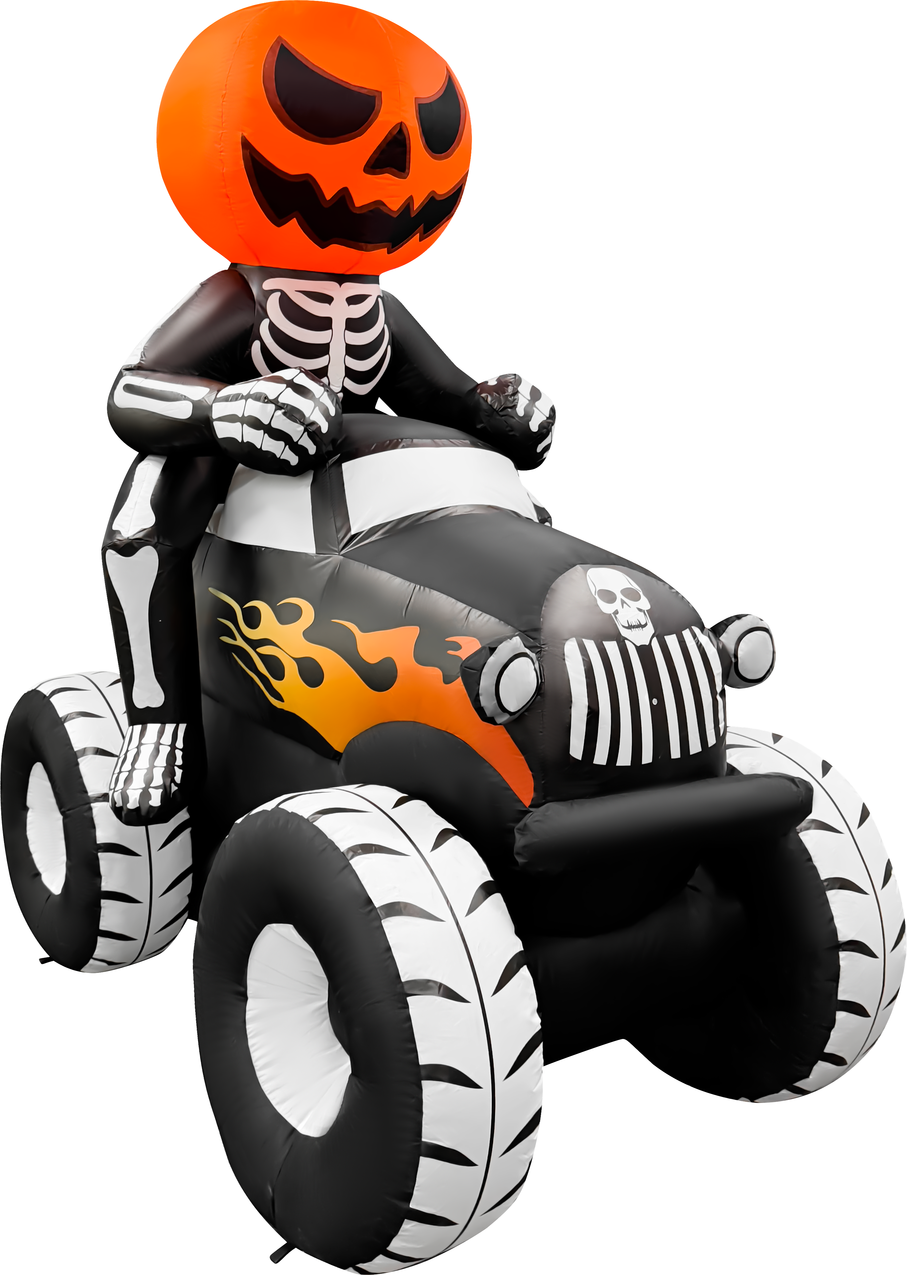 6.7FTall Inflatable Halloween The Pumpkin Car