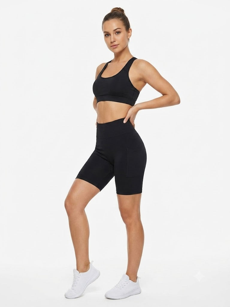 Seamless Cargo Bike Short Black