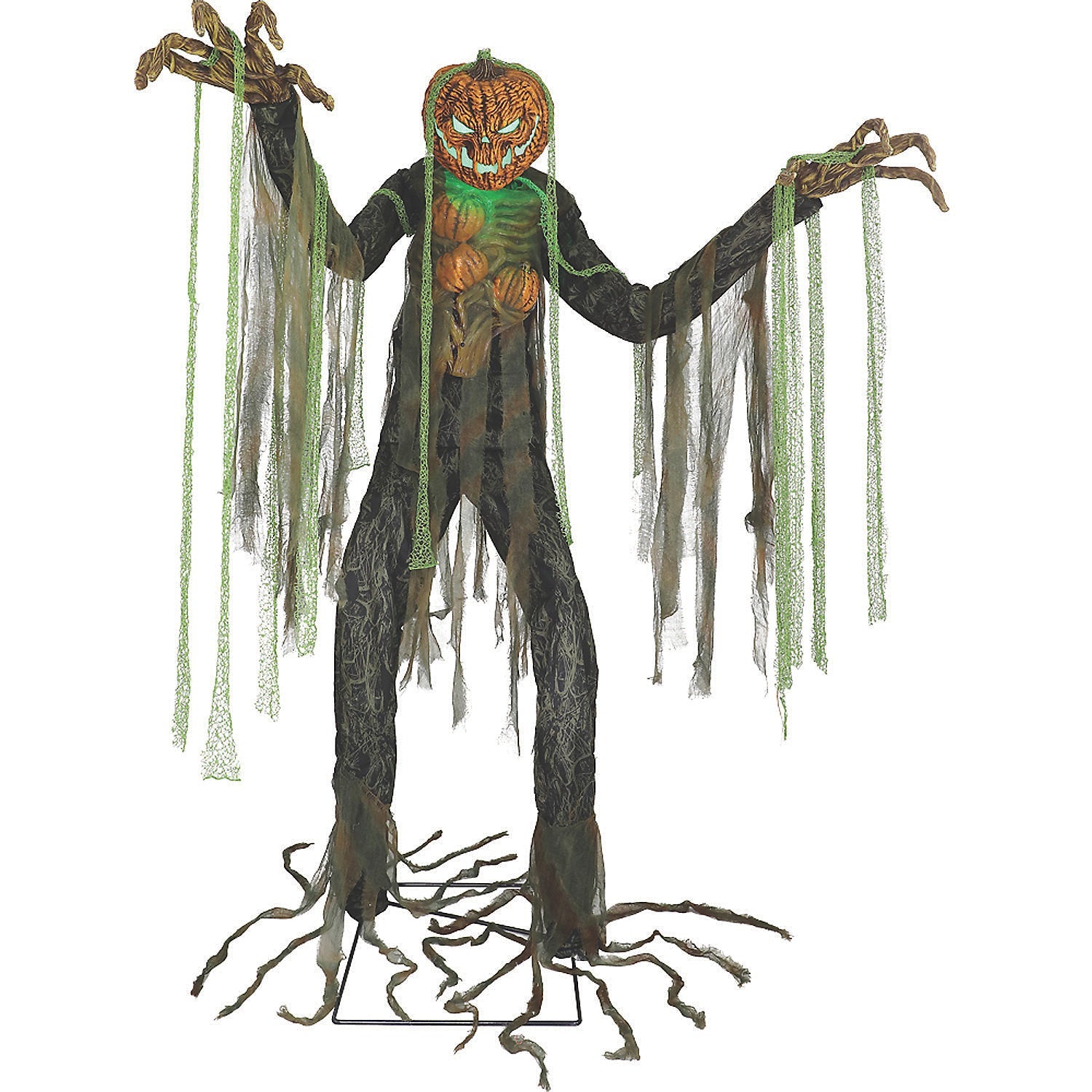 7 Ft. Animated Light-Up Root of Evil Jack-O’-Lantern Tree Monster