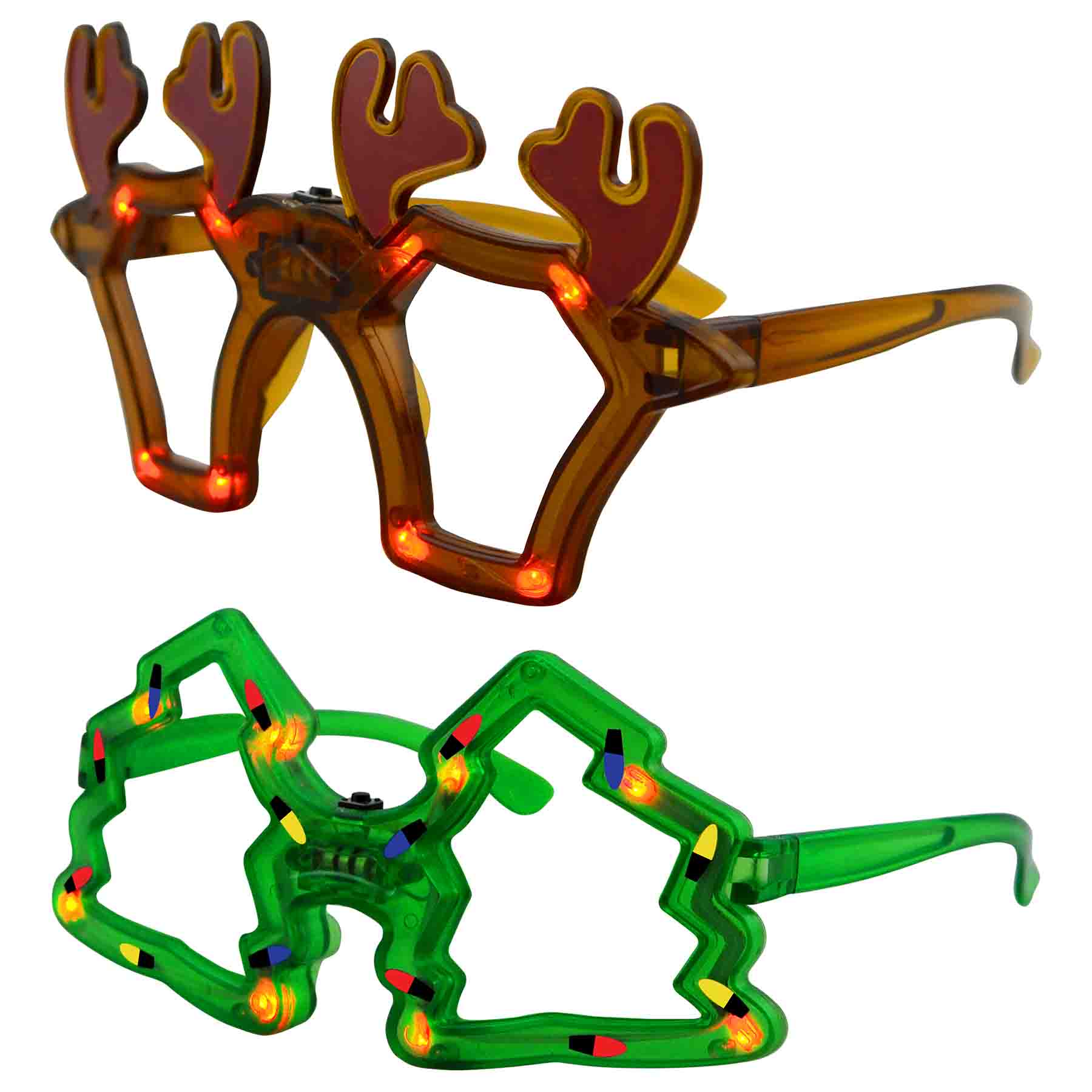 LED Light Up Christmas Glasses