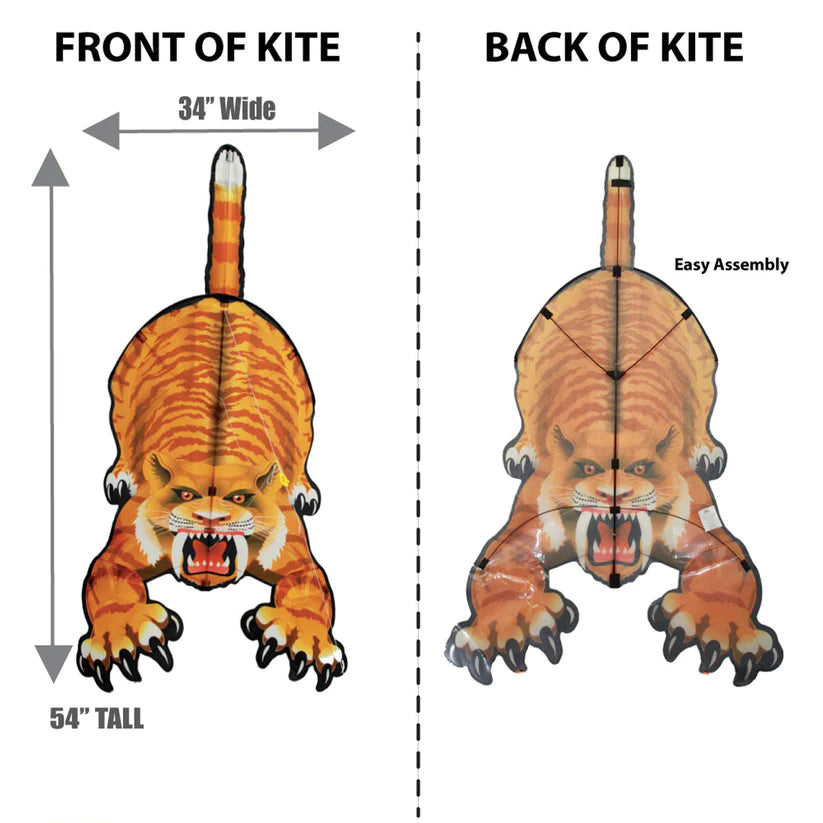 WindNSun DinoSoars SabreTooth Nylon Kite, 54 Inches Tall