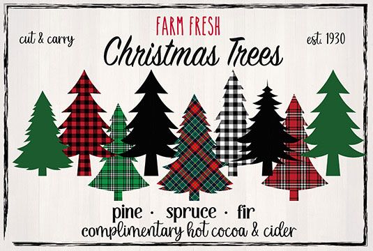 Winter Joy Door Mats Farm Fresh Trees