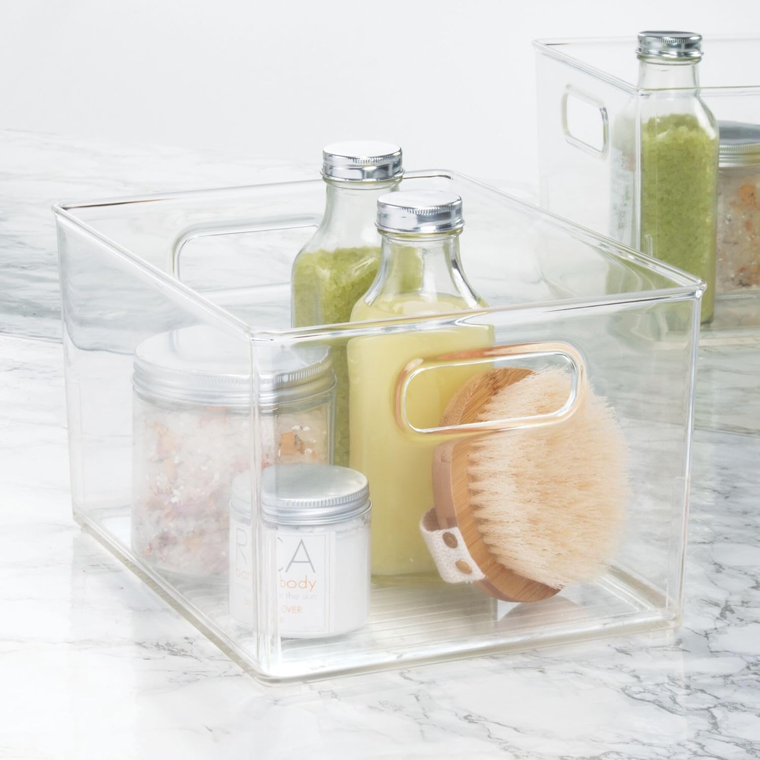 Bath Small Bin Clear