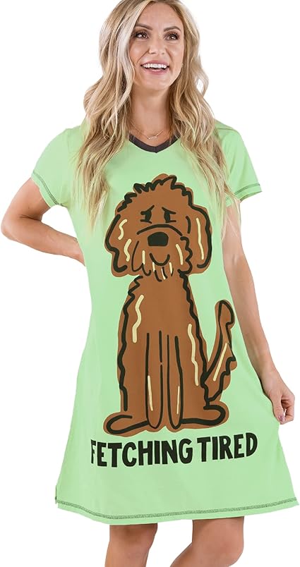 Fetching Tired Vneck Nightshirt