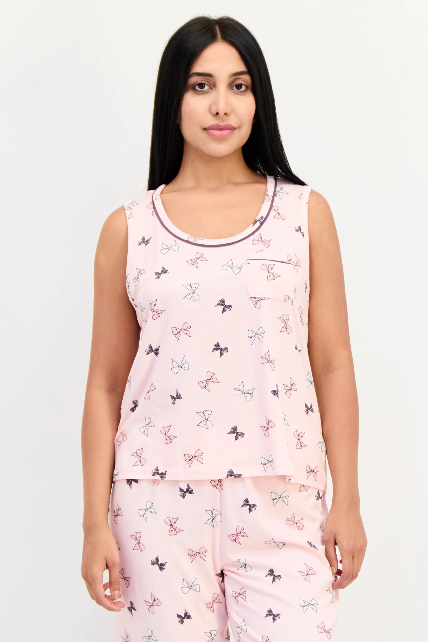 Tank Knit Pj Set Pink