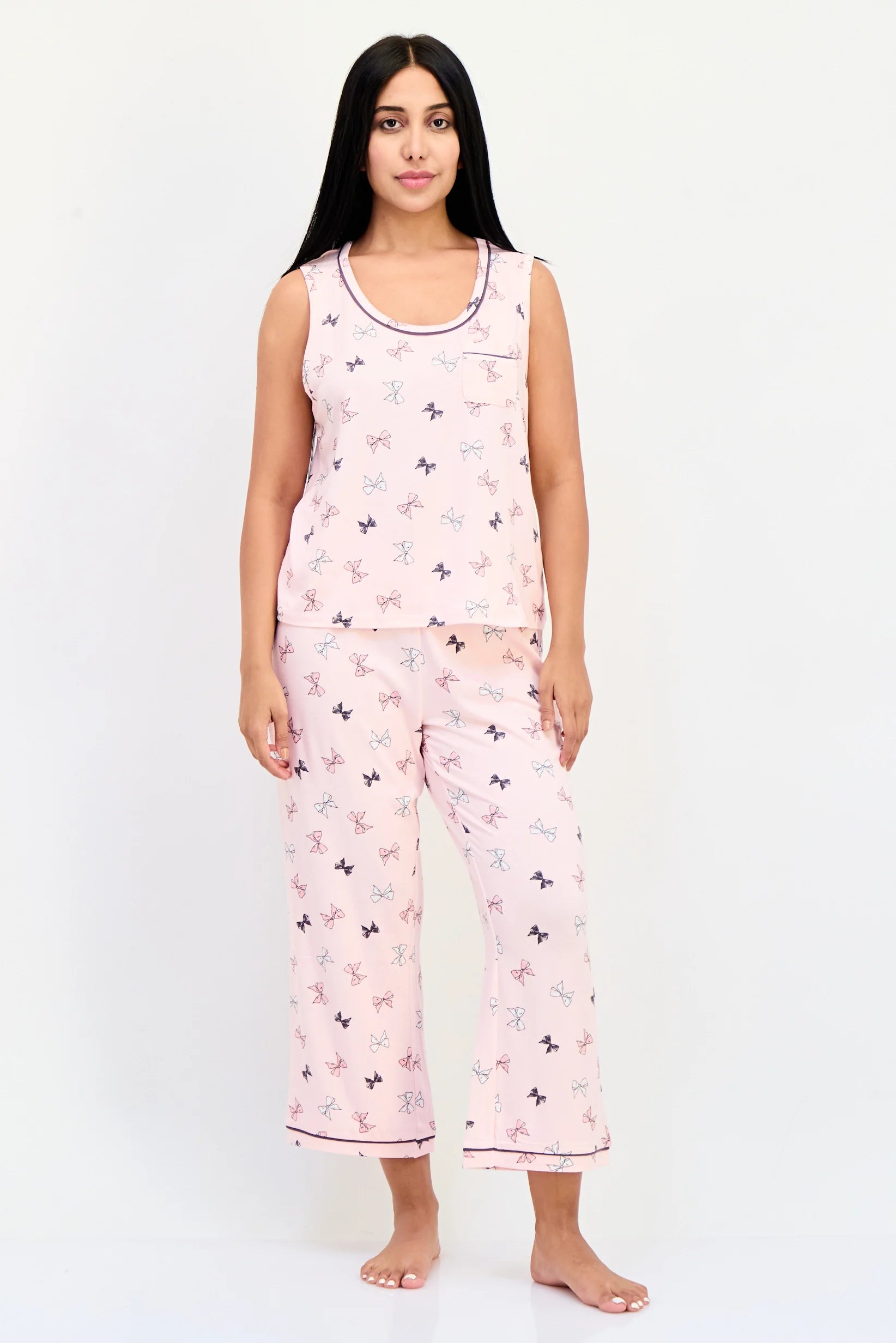 Tank Knit Pj Set Pink