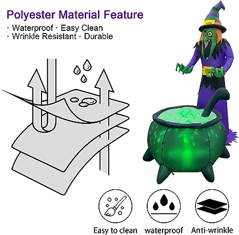 5.4 FT Tall Inflatable Witch