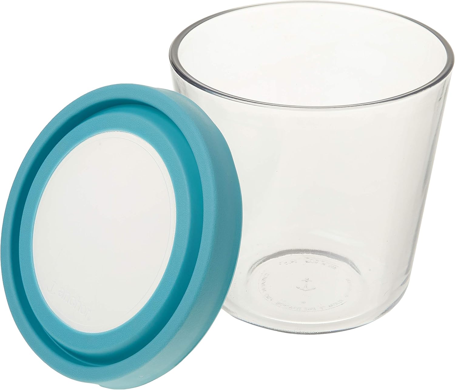 Glass Food Storage, 7-Cup Tall, Mineral Blue