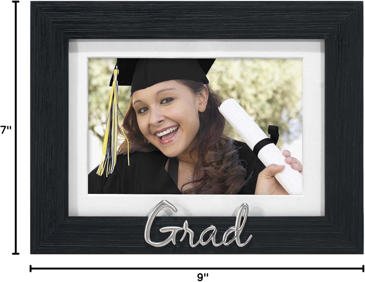 4x6 / 5x7 Grand Matte Black Keepsake Frame