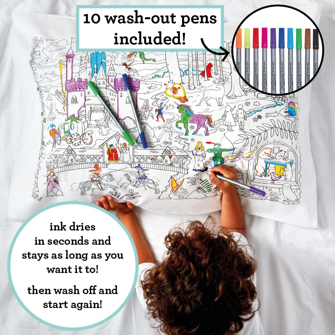 The doodle pillowcase-Fairytales and legends